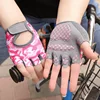 Children's Gloves Half Finger Outdoor Sports Kids Cycling Boys Girls Protection Antislip Breathable Thin Spring Summer Gloves 3
