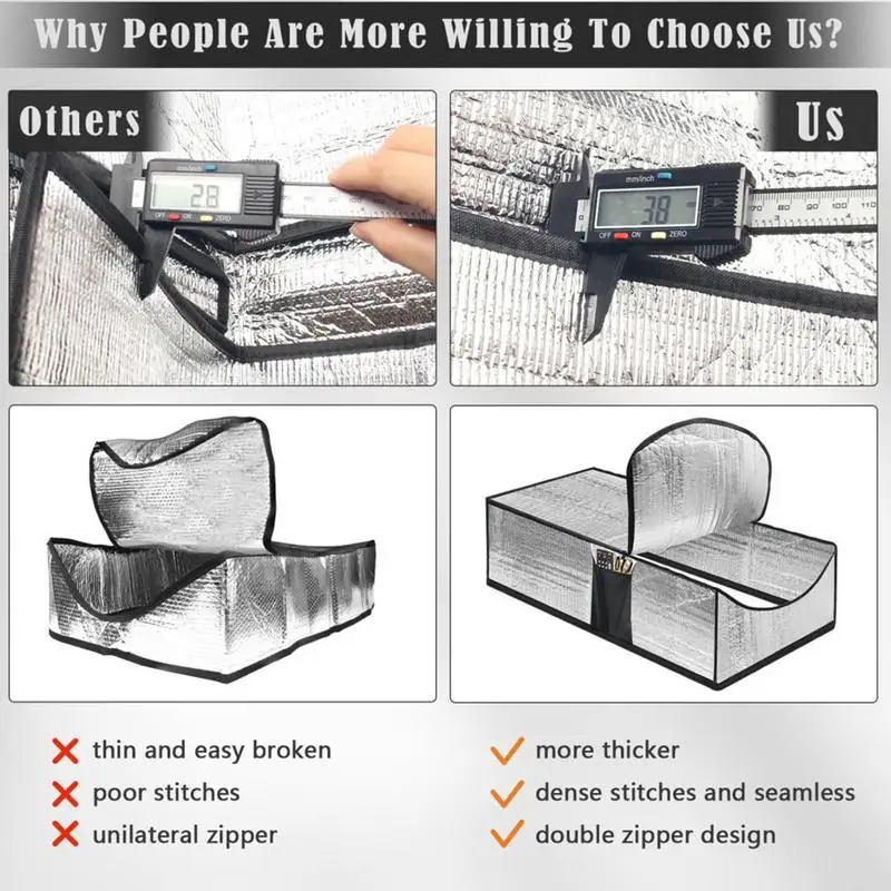 Waterproof Attic Tent Insulation Cover With Attic Stairway Insulation Aluminum Foil 54x25x11 Inch Foldable Dust Cover