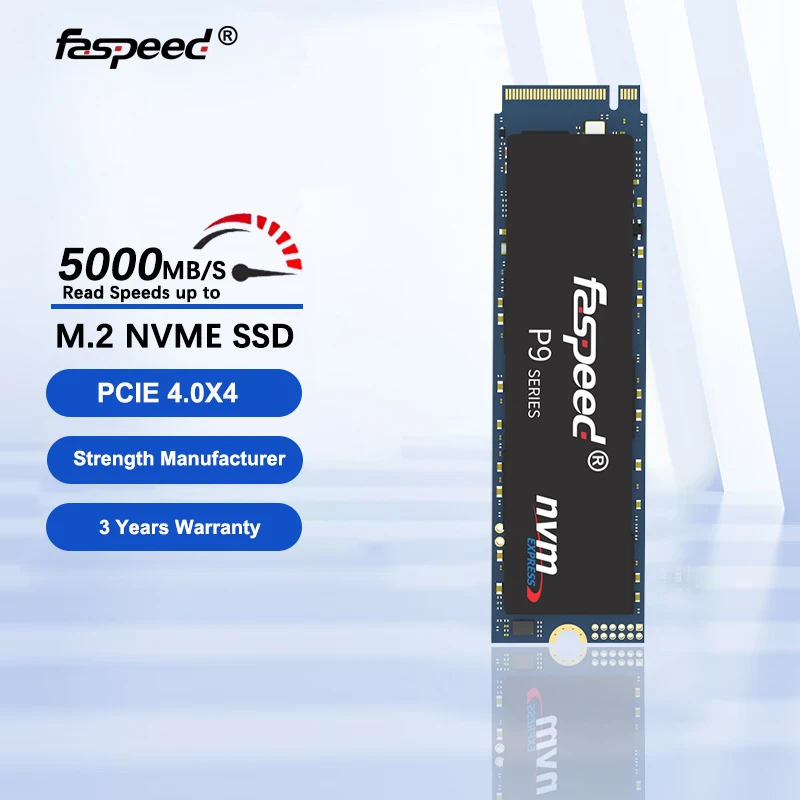 

Faspeed M2 NVME SSD 1 TB 512 GB Solid State Drive 1TB 512GB HDD PCIE 4.0X4 5000M/S M 2 2280 Hard Disk For PS5 PC Laptop Desktop