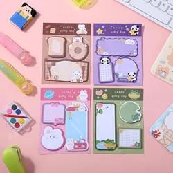 Kawaii Animal Sticky Notes Set - 240 Sheets of Cute Animal - Shaped Memo Pads (4pcs)