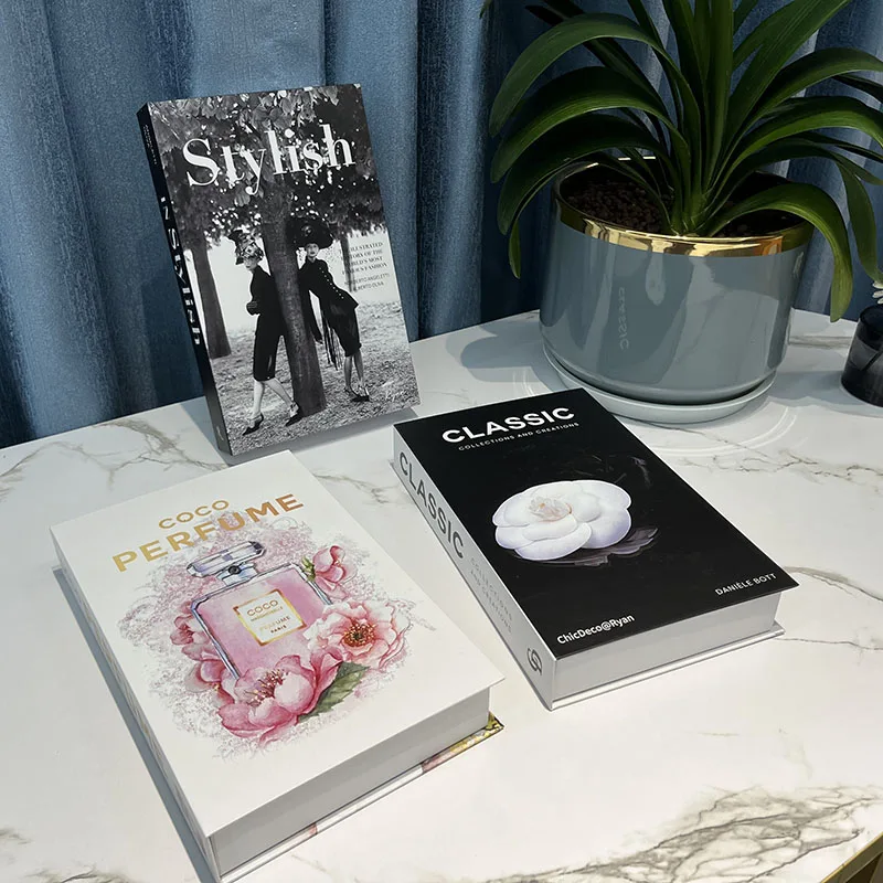 

2022 New Book Box Decoration Box Storage Beautiful Fashion Luxury Home Decoration Ornaments Can Be Photographed and Customized