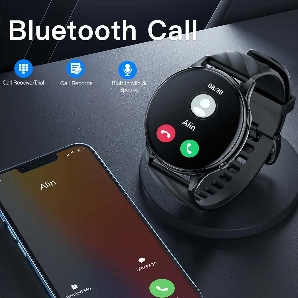 Reloj inteligente KUMI GW5 de 1,39 pulgadas, NFC, Bluetooth 5,2