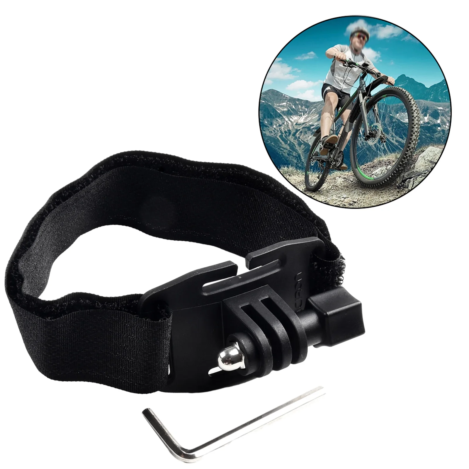

Cycling HeadLight Stand Holder Helmet Mount Bicycle Torch Lamp Bracket For Gopro-Camera Interface Headlight Conversion Mounto