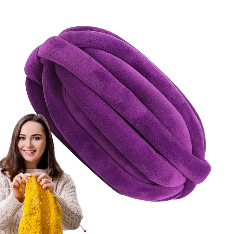 

Crochet Chunky Yarns Multi-Purpose Weaving Yarn Reusable And Skin-Friendly Crochet Accessories For Rugs Hats Blankets Pet Bed