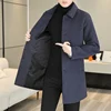 High Quality Fashion Single Sided Coat for Autumn/Winter 2022 New 50 Wool Men's Single Breasted Medium Long Wool Coat  M-4XL 4