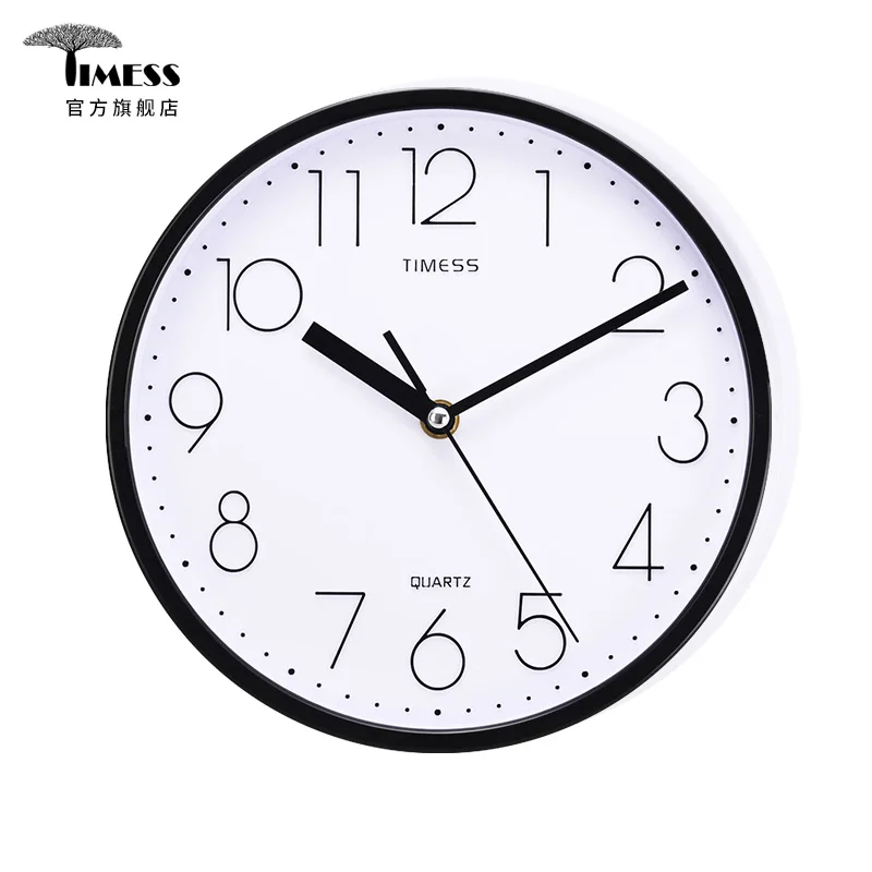 White Metal Wall Clock Minimalist Hidden Stash Style 5  