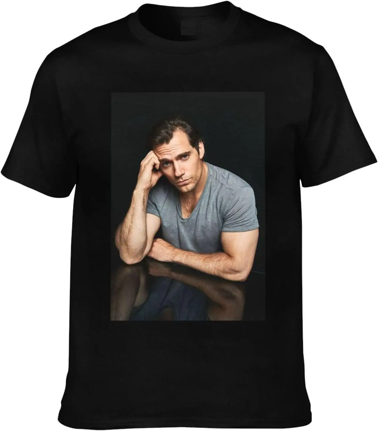

Henry Cavill T-Shirt Crewneck Top Short-Sleeve T-Shirt 100% Cotton Tees for Men,Women (8Sizes)