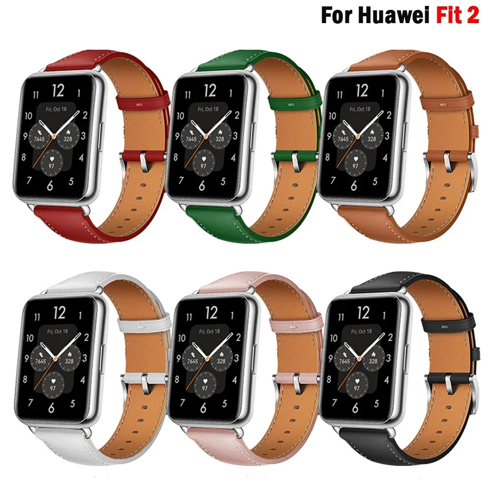 Genuine Leather Strap for Smartwatch - Retro Sport Wristband Replacement Accessory