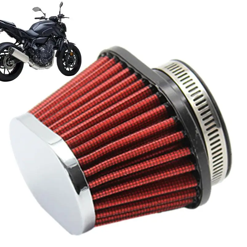 

51/55/60mm Motorcycle Air Filter Cleaner Engine Cold Air Intake Filter Mushroom Head Universal Air Intake Systems Filters Clamp