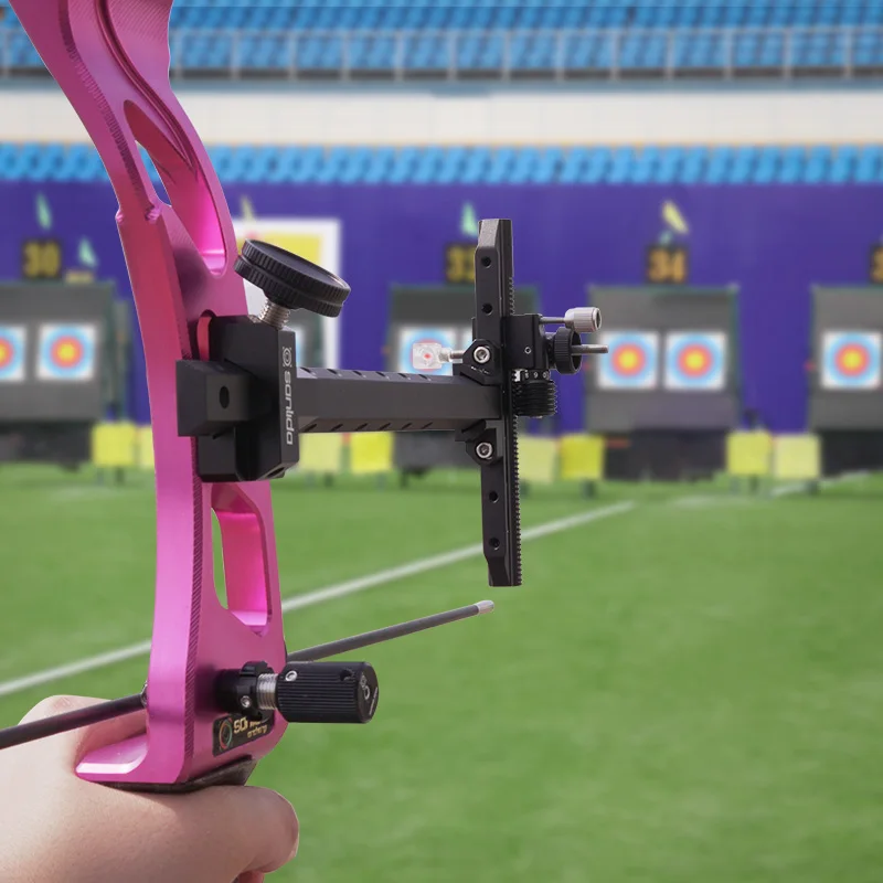 Sanlida Archery X9 Recurve Bow Sight 9" Carbon Bar Accurate Shooting Accessories Target Archery