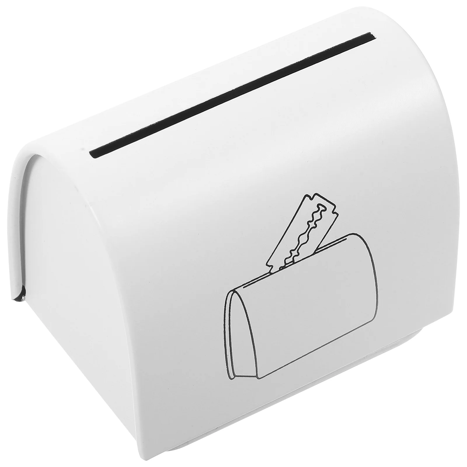 

Shaver Blade Disposal Box Blades Dispenser Razor Disposal Storage Case Salon Recycling Box Used Safety Storage Container Box