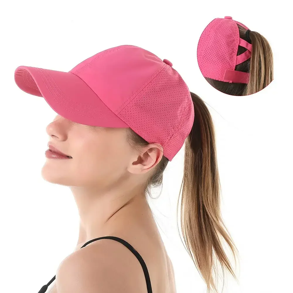 Casquette Baseball Femme Avec Trou Pour Queue De Cheval - Séchage Rapide, Réglable, Idéale Pour Sport Et Plein Air