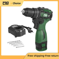 17V 55NM Brushless Electric Drill Cordless Driller Mini Driver Screwdriver Li-ion Battery 5pcs Bit Power Drill By PROSTORMER 1