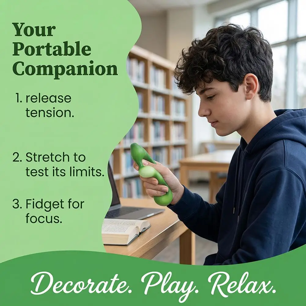 Simulated Cucumber Squeeze Toy Slow Rebound Stress Relief Prank_voghion.com
