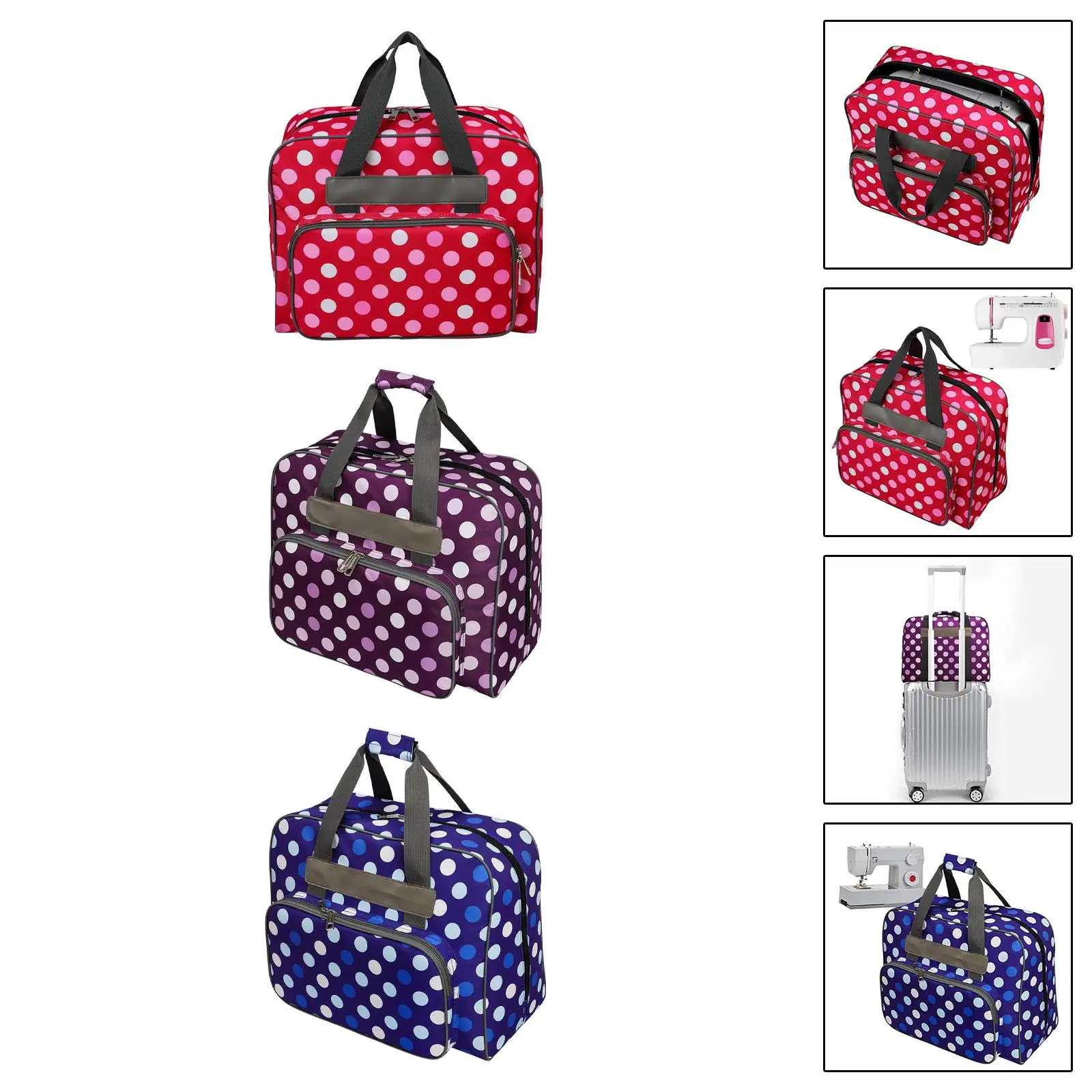 Sewing Machine Bag Large Capacity Dustproof Sewing Accessories with Shoulder Travel Tote Bag Carrier Bag for Travel Home