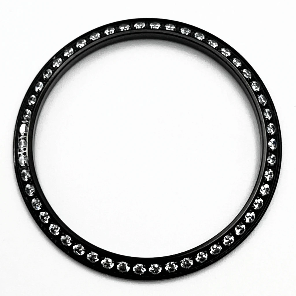 Gemstone Outer Ring High-Quality Stainless Steel Watch Bezel