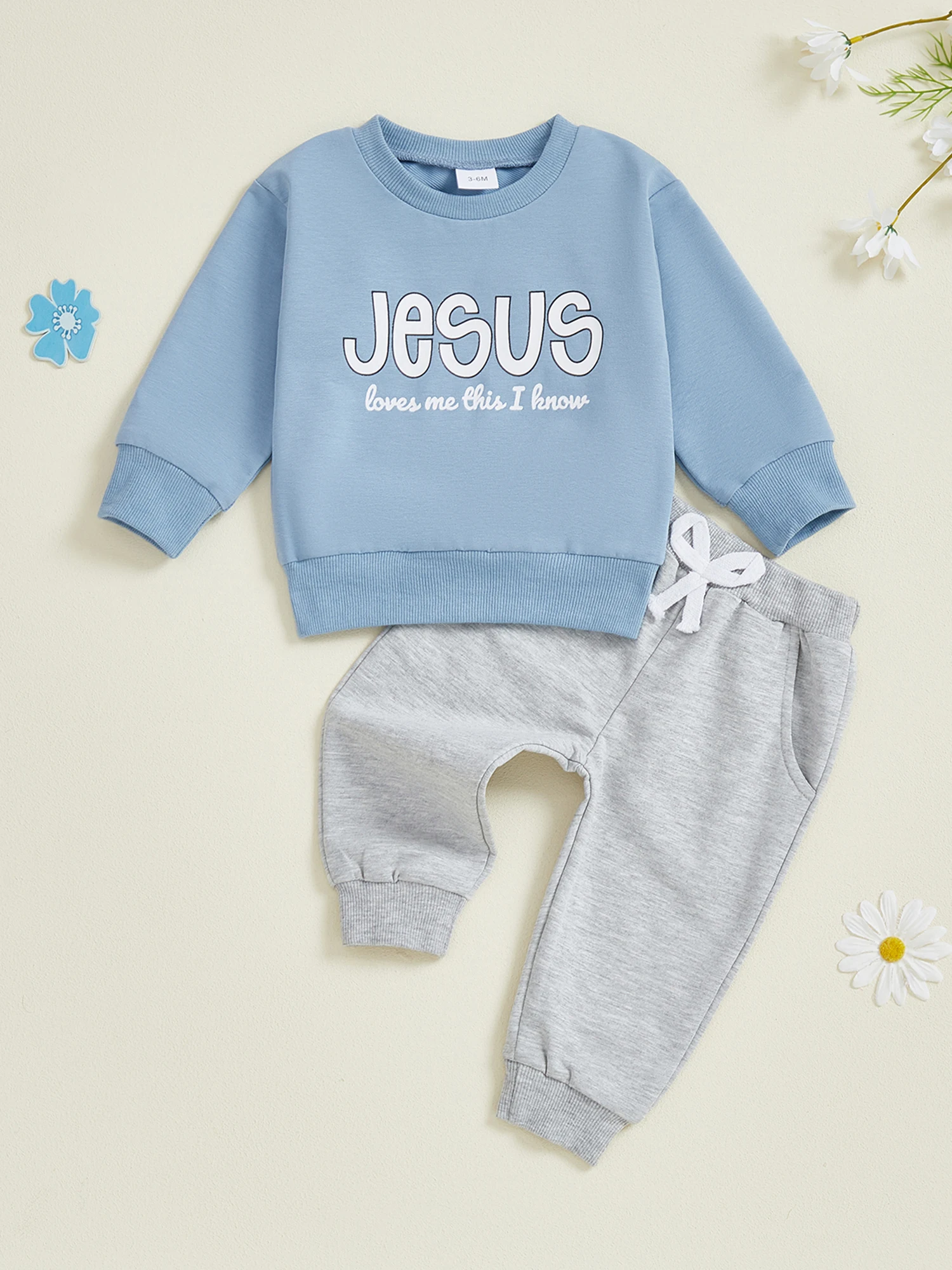 Adorable Infant Girls Winter Set Stylish Floral Print Hoodie with Leggings 2Pcs Clothing Ensemble for Cold Weather