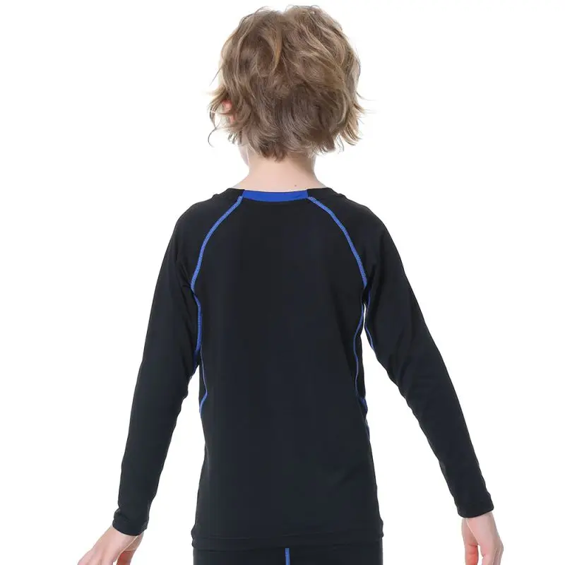 Kids Boys Sports Compression T-shirt Long Sleeved Velvet Sportswear 7 Sdef11ffbaca140589df0b0462262cc7a9
