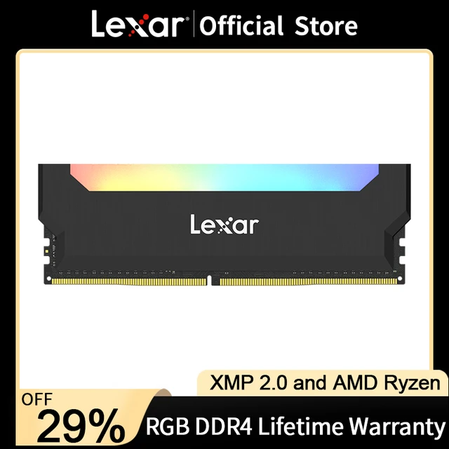 Lexar Hades RGB RAM DDR4 Memory 8GB 16GB 3200Mhz 3600Mhz DDR4 DIMM XMP memoria ram ddr4 DIMM Desktop Memory Rams for Computer PC 1