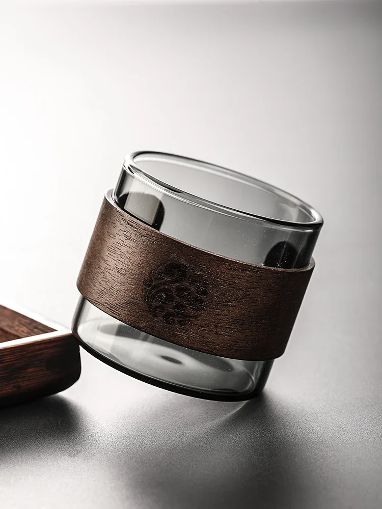 كوب زجاج مقاوم للحرارة للمشروبات الساخنة