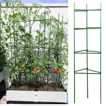 Gabbie per piante da giardino con pali per verdure da 12 pezzi per supportare la crescita delle piante Gabbie per pomodori anti-ribaltamento per arrampicata verticale delle piante 1