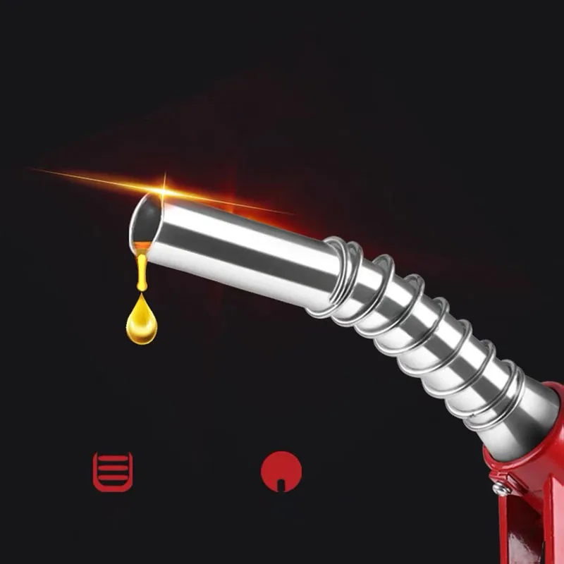 KIMISS 1-delig Digitaal Tankpistool met Flowmeter - Meetinstrument voor Brandstof, Olie en Benzine – Ideaal voor Fabrieken, Benzinestations en Commercieel Gebruik