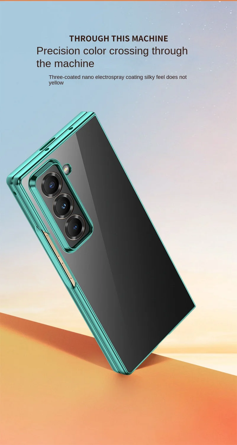 Sleek Transparent Electroplated Protective Case