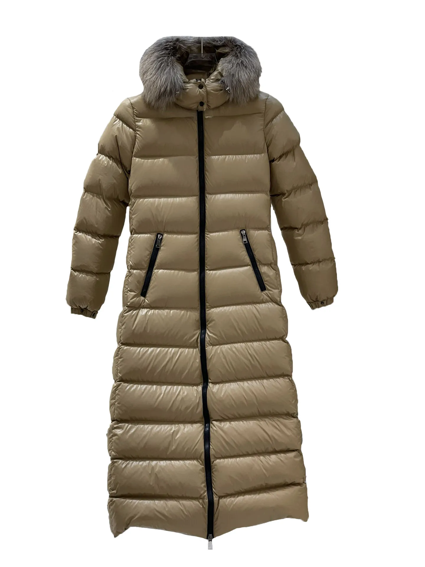 

Down jacket hooded long waisted version of the zipper pocket design warm and comfortable 2023 winter new 1123
