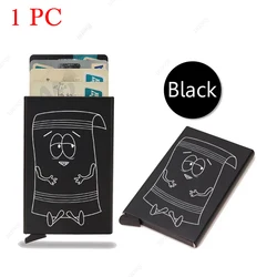 Customized RFID Smart Credit Card Holder - Slim Minimalist Wallet (Black)