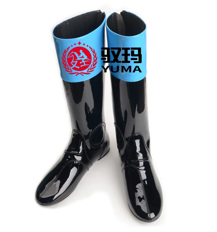 Gentleman's High-Tube Riding Boots Luminous Leather  Racing Boots Equestrian Equipment for Adults And Teenagers