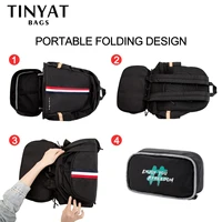 TINYAT School Backpack Men's Women's Waterproof Back to School Travel Bag with Shoe Storage Foldable Stain-resistant for Student 3