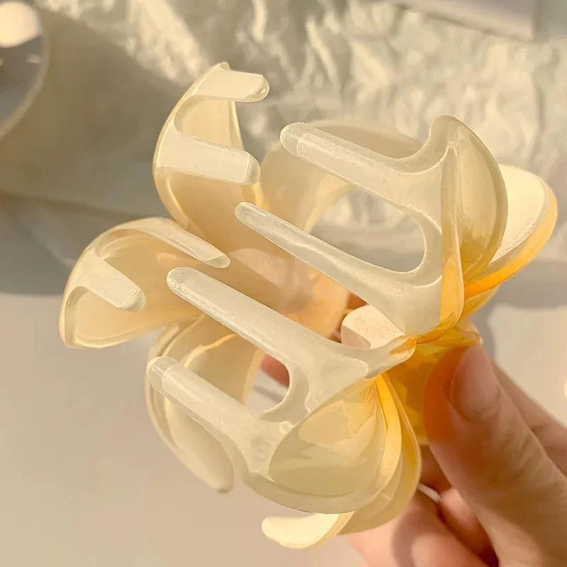 Gradient Egg Flower Hair Accessories Grab Clip Beach Style Hairpins Flower Claw Clips Summer Hawaiian Style Headdress 8cm hair accessories hair clips hair claw