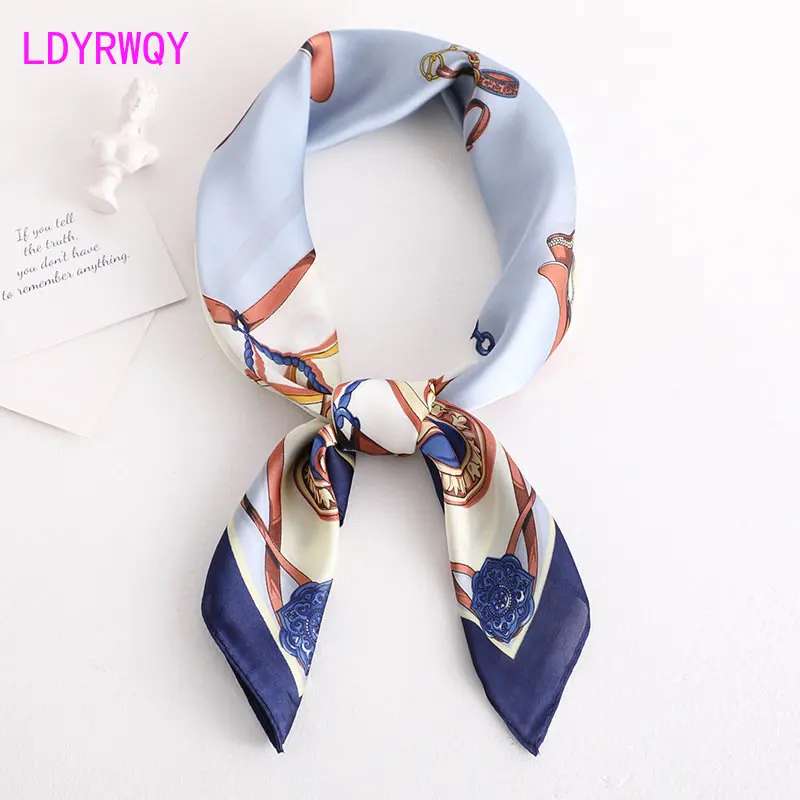 Autumn New Decorative Square Scarf Vintage Professional Scarf Artificial Silk Literary Art Women's Sunscreen Silk Scarves