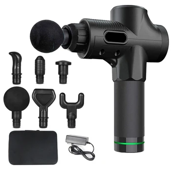 Pistola per massaggio muscolare profondo Pistola per fascia Rilassatore Massaggiatore elettrico muto per corpo Collo Schiena Gambe Massaggio fitness Multi Gear regolabile