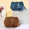 Bag pendant, female key, creative card bag, personalized elephant zipper, small wallet, solid color, multiple card slots, ID car 1
