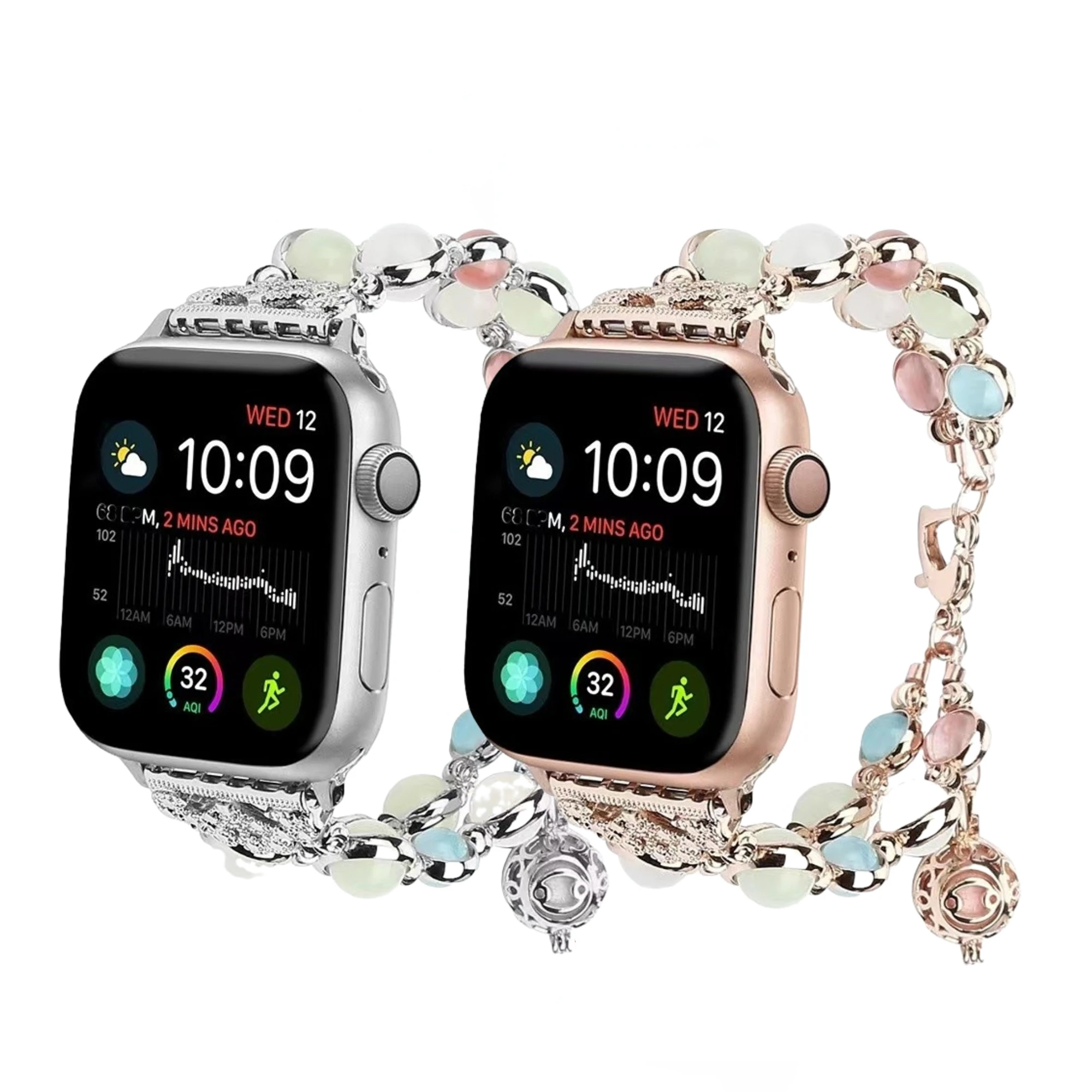 

Metal luminous stone strap For Apple watch Ultra 49mm 8 7 45mm 41mm Ladies Smart Watch Wristband For iwatch 6 5 4 3 SE 44mm 40mm