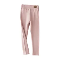 Children Cotton Leggings Girls Spring/Fall Pants Korean Solid Kids Fitting Long Pant Stretchy Tights Trousers Baby Bottoms Cloth 6