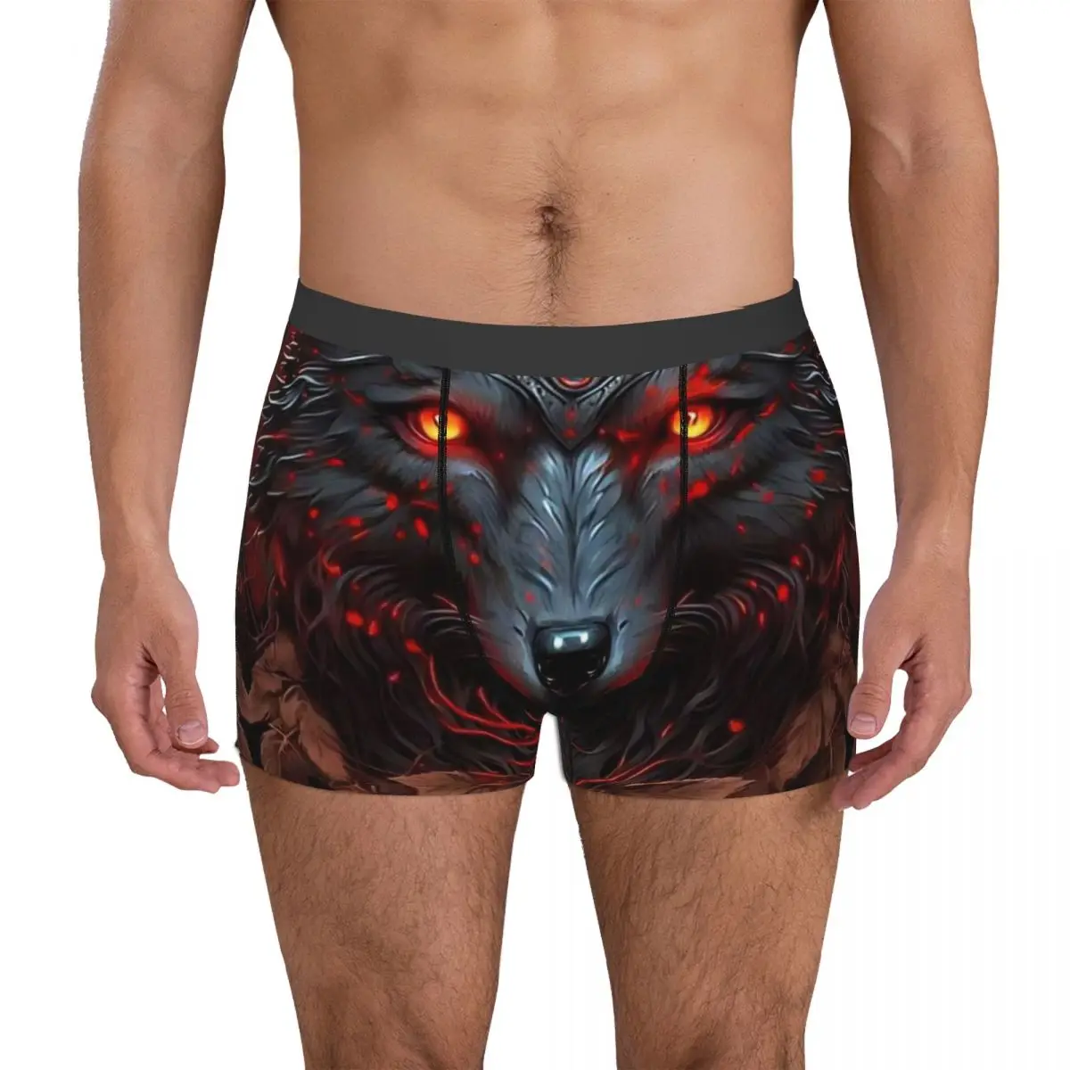 Wolf Underpants Cotton Panties Men's Underwear Ventilate Shorts