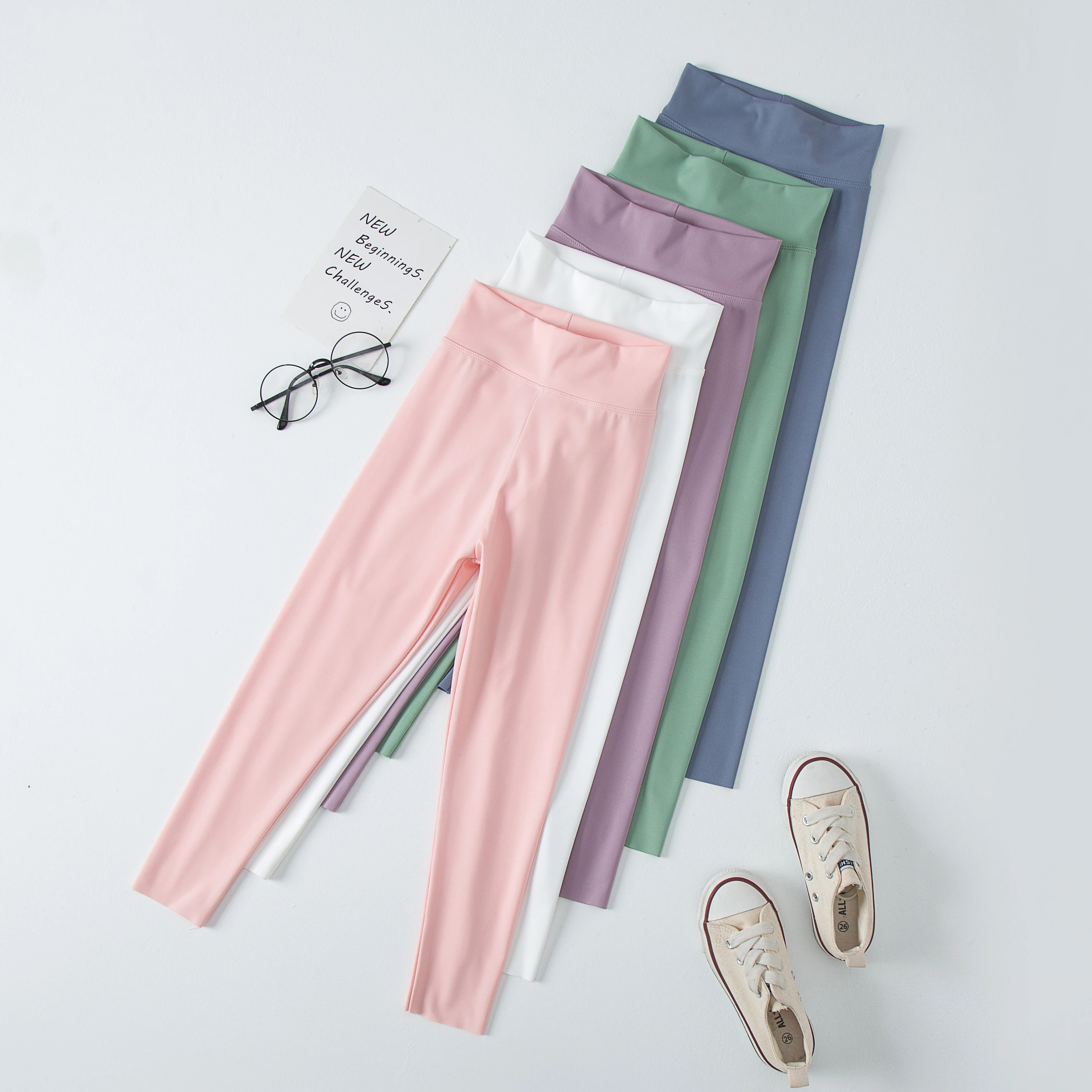 Girls Shark Pants Spring And Autumn Thin Section Baby Wear Casual Cut Sports Pants 4-12 Years Old Children's Elastic Dance