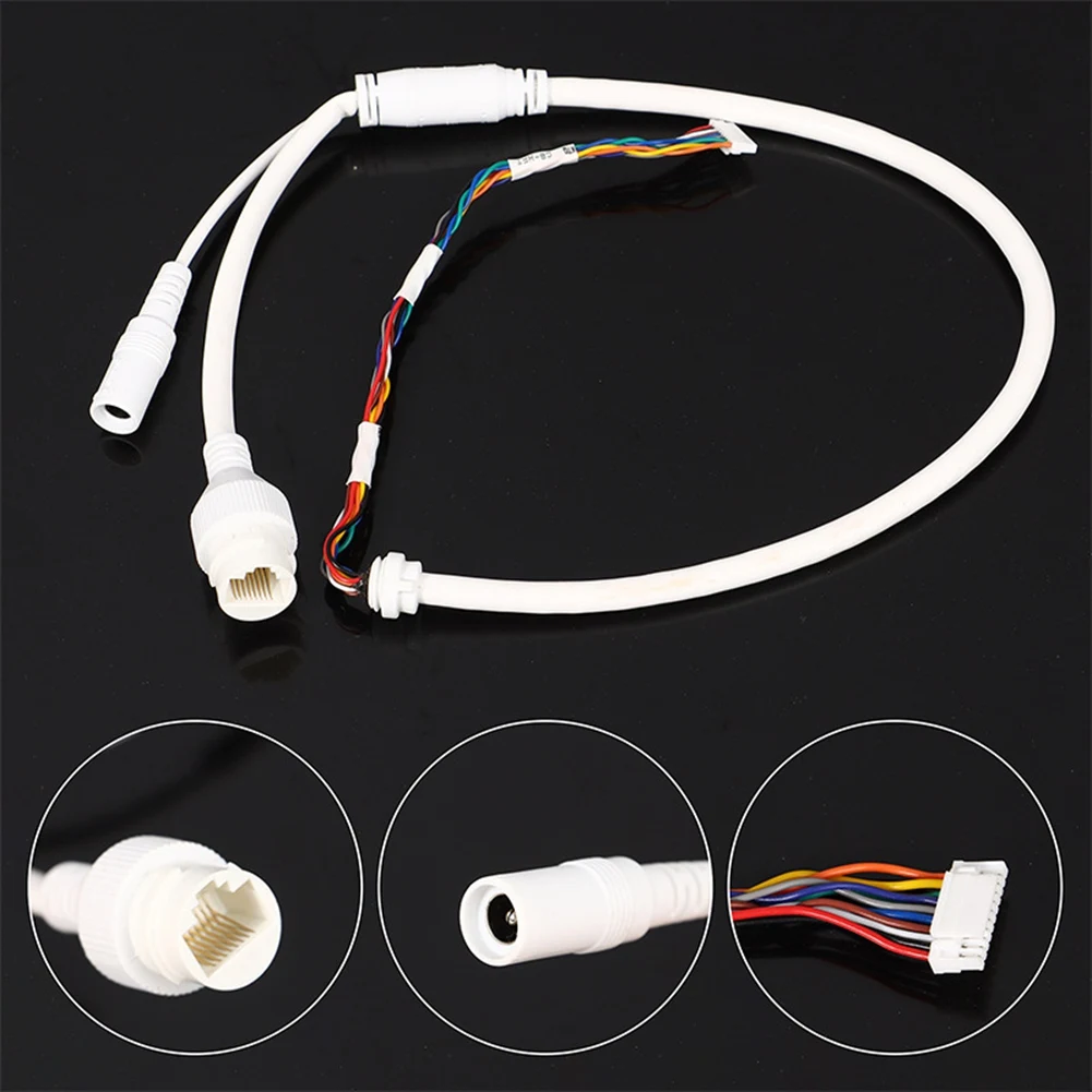 Hikvision Ip 카메라 호환용 2개 이더넷 Lan 케이블 Poe RJ45 네트워크 케이블 10핀 10코어 2개