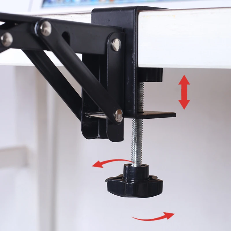 새로운 L자형 접이식 데스크탑 브래킷 헤비듀티 펀치프리 공간 절약형 데스크탑 확장 플레이트 랙 하드웨어 액세서리