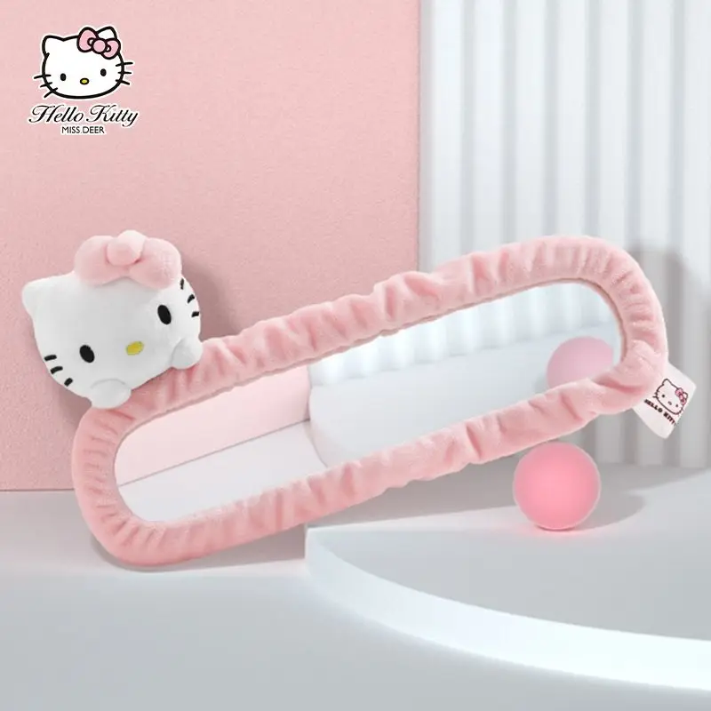 

Sanrio Hello Kitty Kawaii Anime Car Rearview Mirror Cover Car Interior Decoration Nested Installation Creativity Gifts for Girls