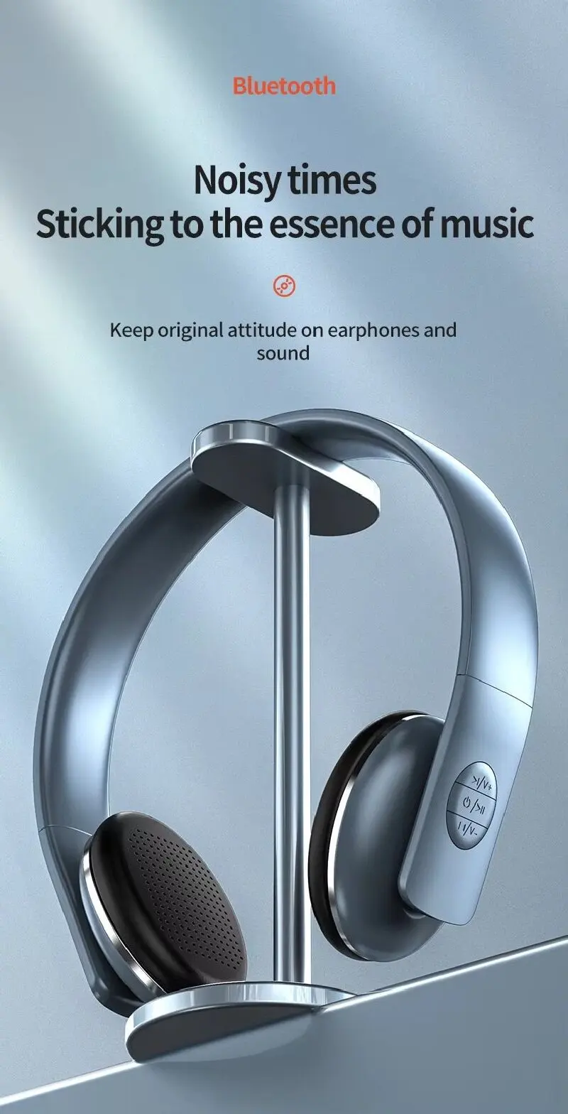ZECAA جديد معدن بلوتوث سماعة رأس لاسلكية 5.4 رئيس...