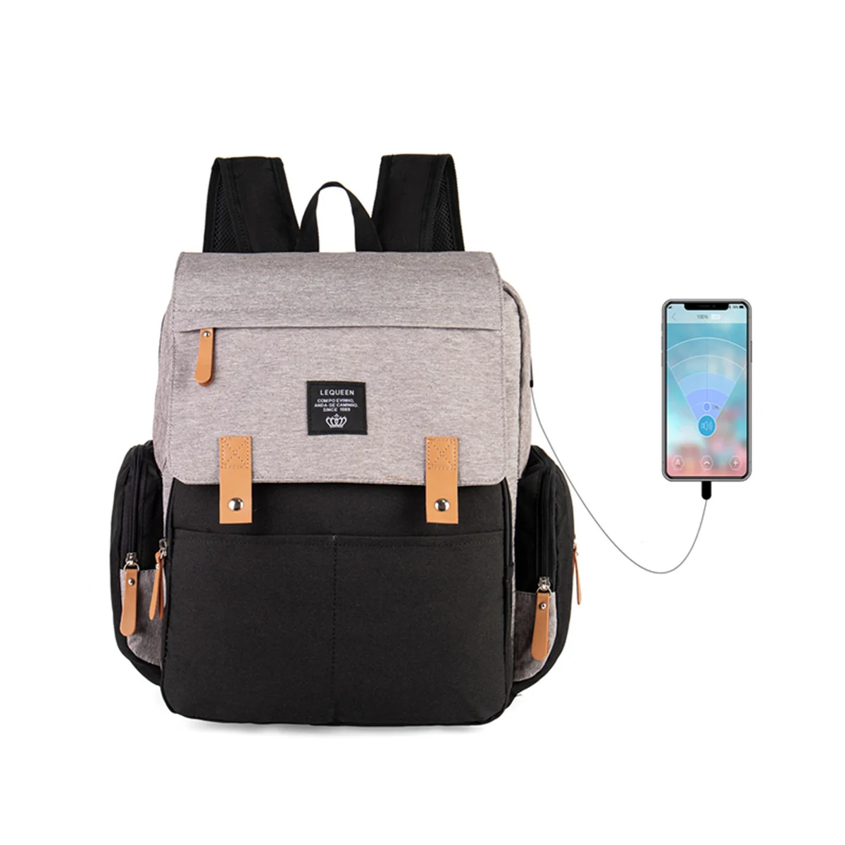 

Convenient Baby Nursing Bags Diaper Bag Backpack Mommy Diaper Bags Multifunction Waterproof Travel Back Pack with Changing Pad
