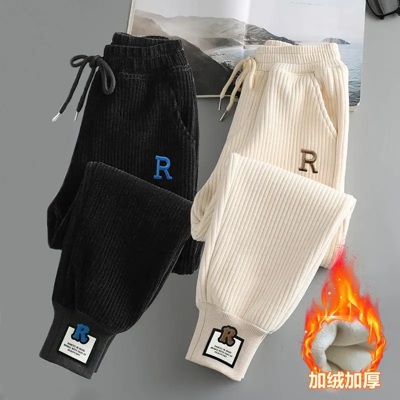 Kids Pants Autumn Winter Corduroy Sweatpant