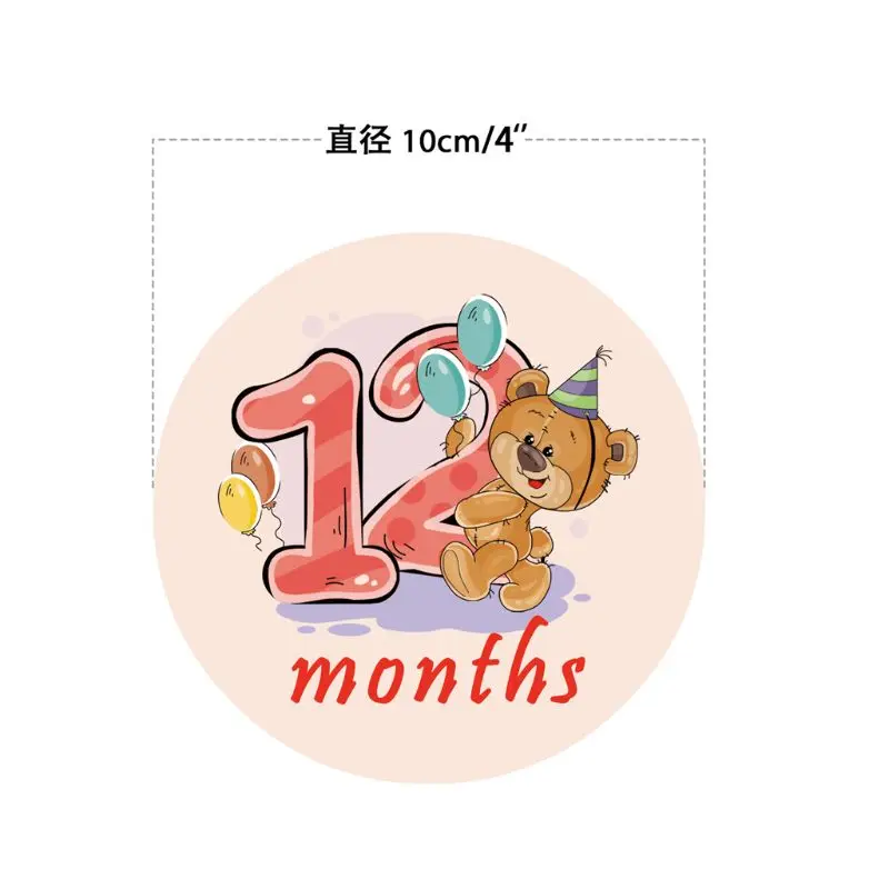 

Durable Newborn Baby Age Card Cards 0-12 Months the First Year Pictures Photo Cards Souvenirs Keep Kids Growing Memory