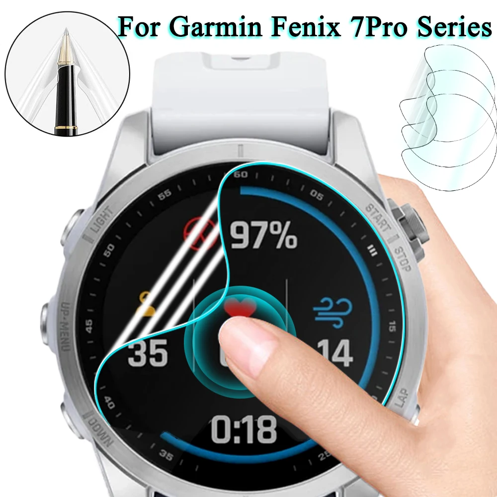 

Premium Hydrogel Screen Protector for Garmin Fenix 7Pro 7s Pro 7x Pro Transparent Soft TPU Protective Film for Fenix 7 7s 7x Pro