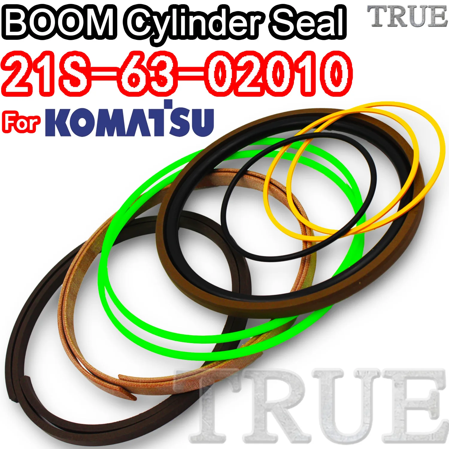 

For KOMATSU 21S-63-02010 PC03-1 BOOM 21S6302010 Excavator Oil Seals Kit Repair Piston Rod Shaft Replacement Dust Bushing FKM