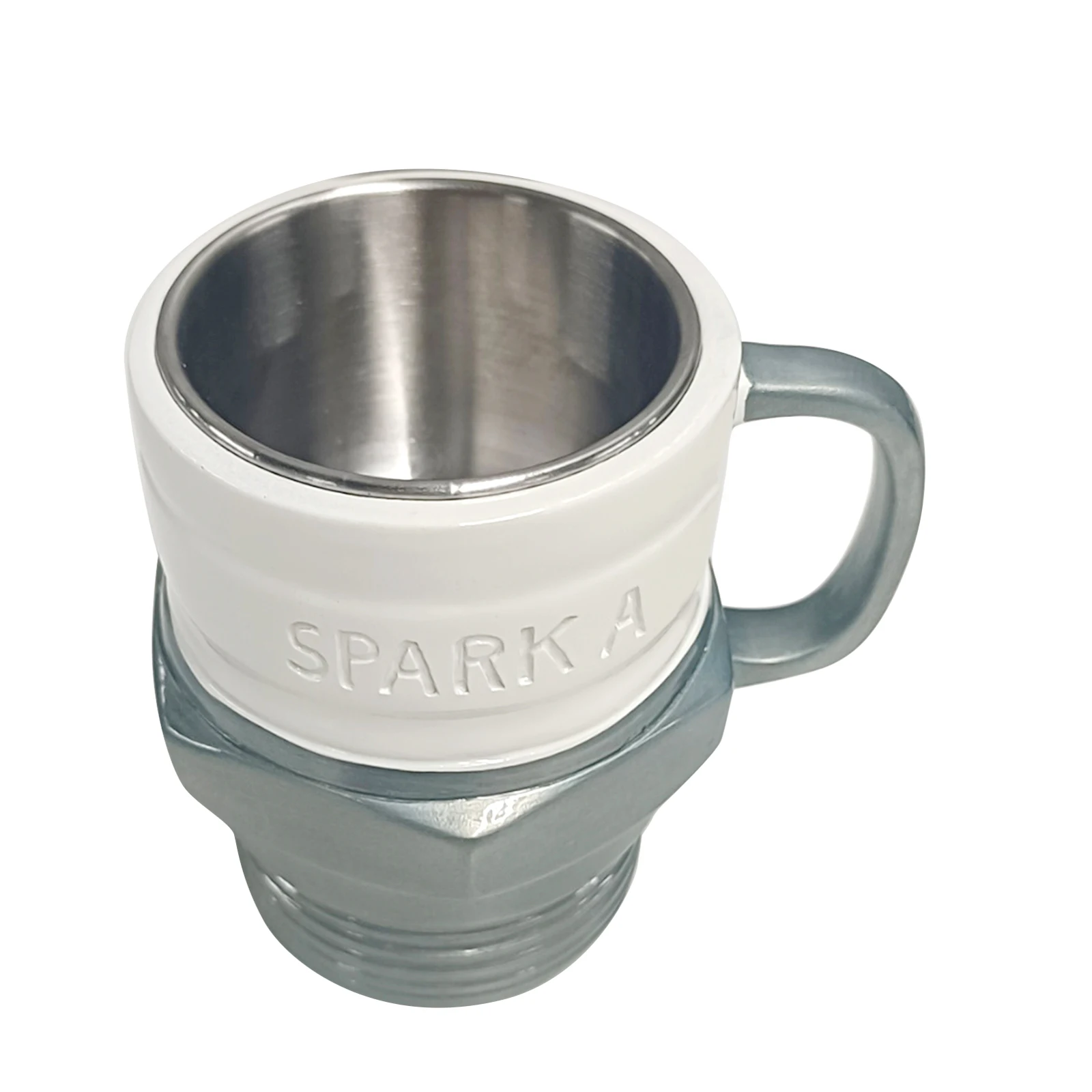 Spark Plug Mug Industrial Coffee Cup Automotive Themed Car Enthusiast Ceramic Coffee Cup Engine Design Car Mechanics Garage Mugs