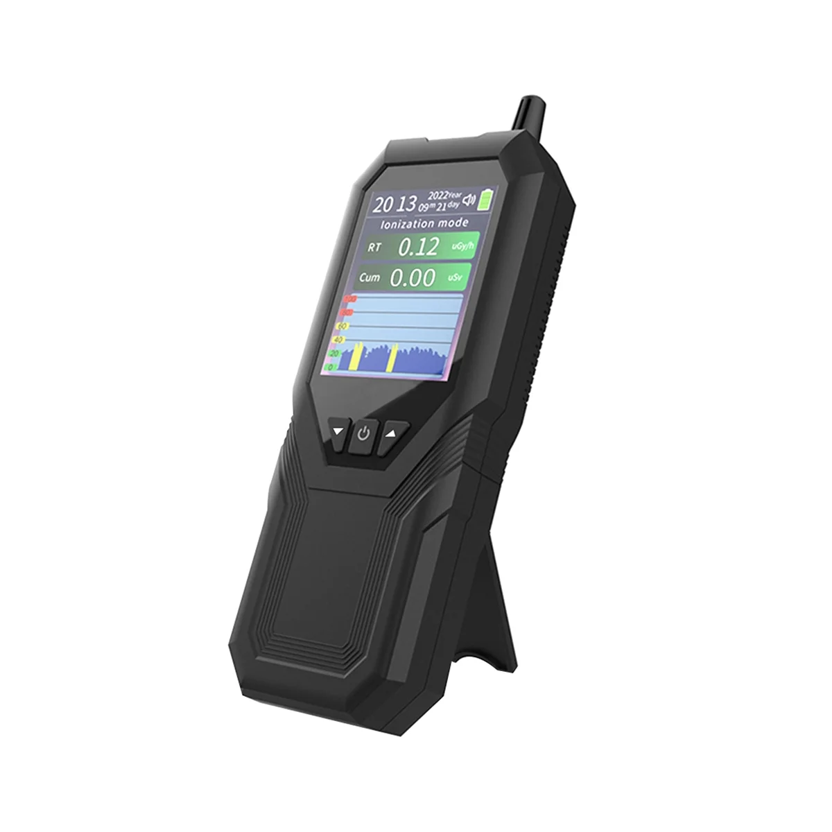 Geiger Counter Nuclear Radiation Detector Monitor Dosimeter Black